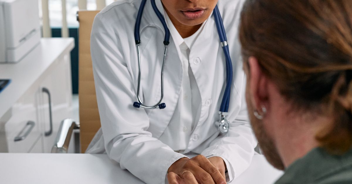 Doctor consulting with a patient about Medicare coverage