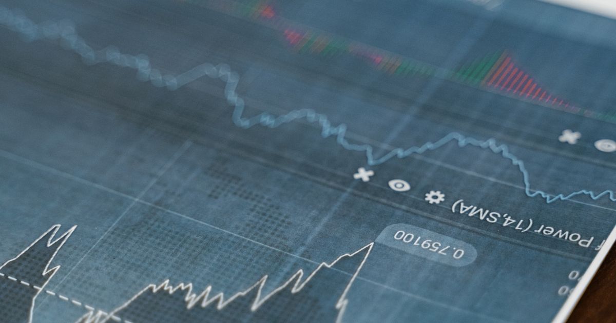 Revenue cycle growth chart on a laptop screen